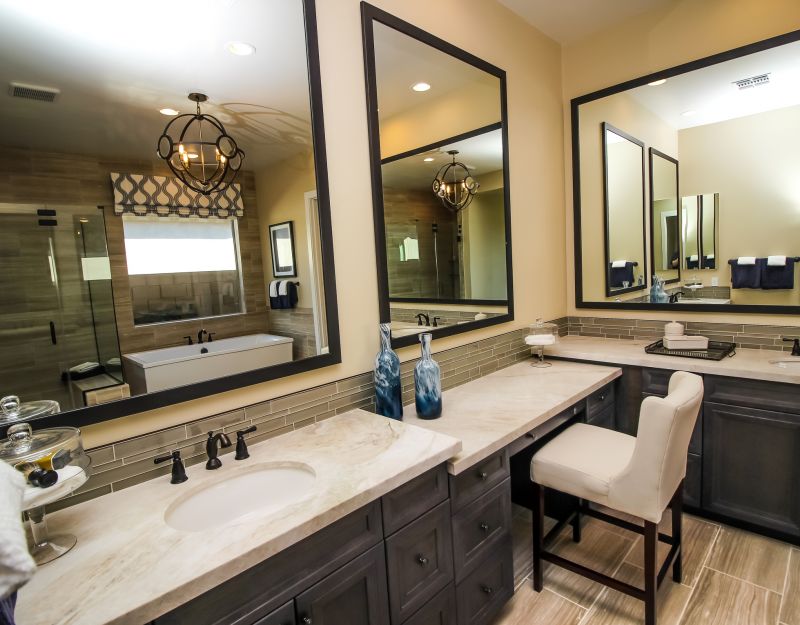 Elegant Vanity and Mirror
